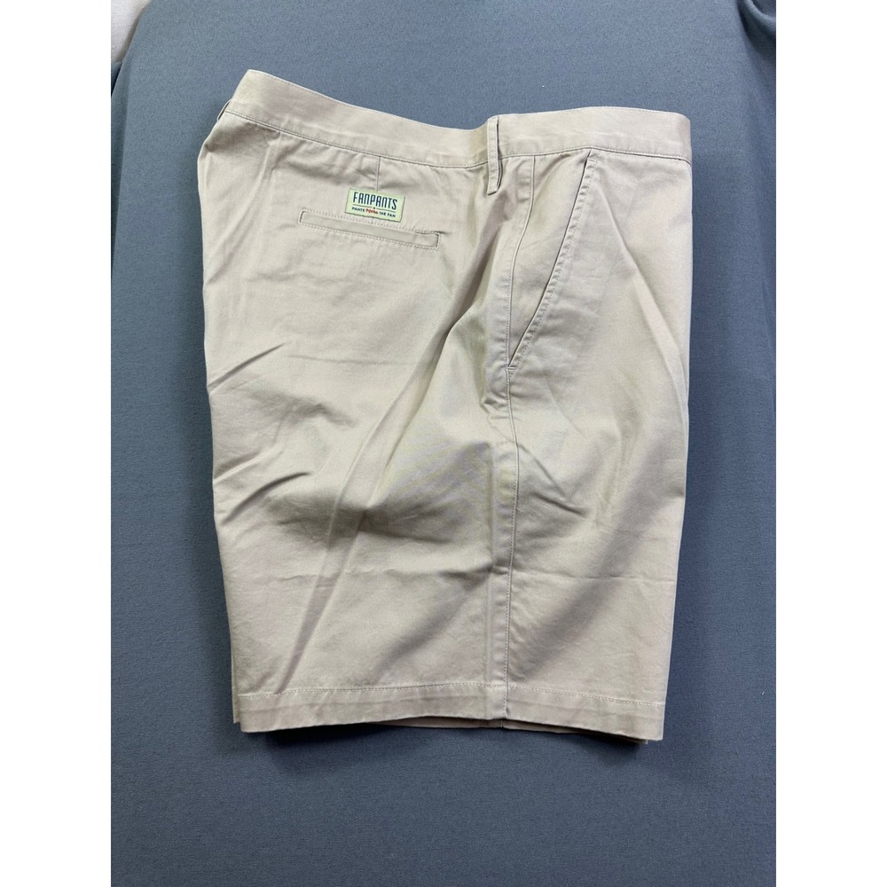 FanPants‎ Men's Khaki Chino Shorts Tan Flat Front Casual Size 44